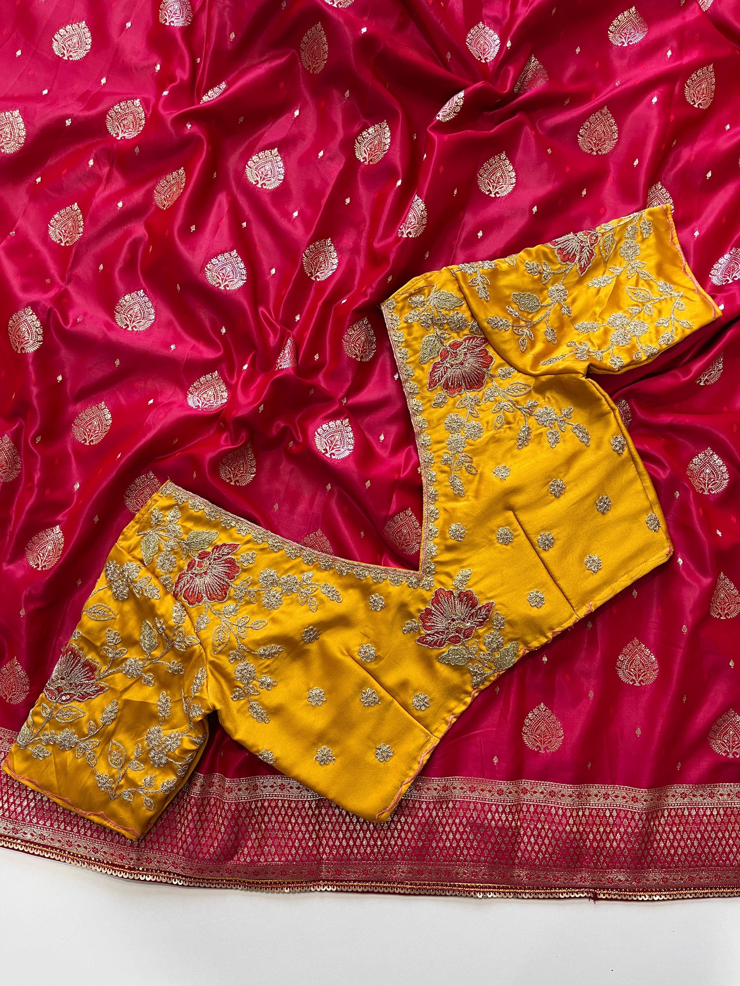 Swarnawati Luxe Saree(Red)
