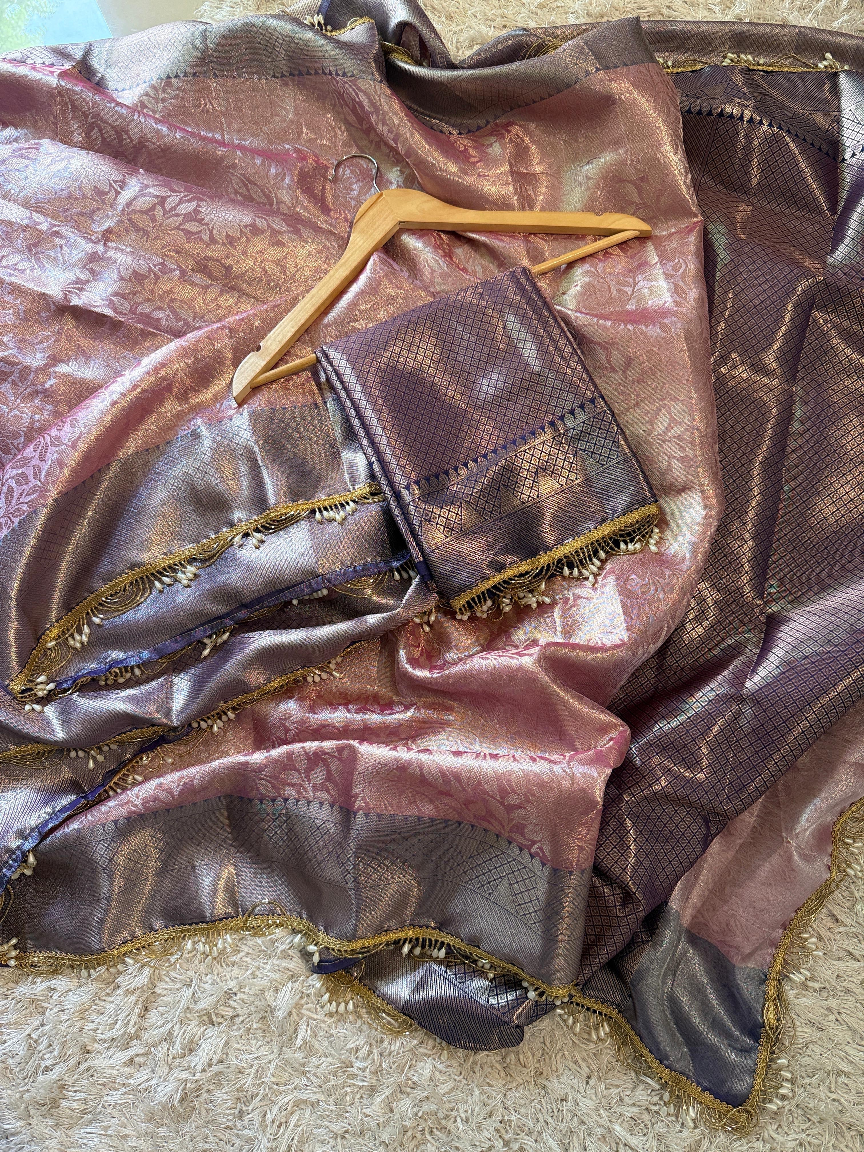 Mauve Majesty Saree