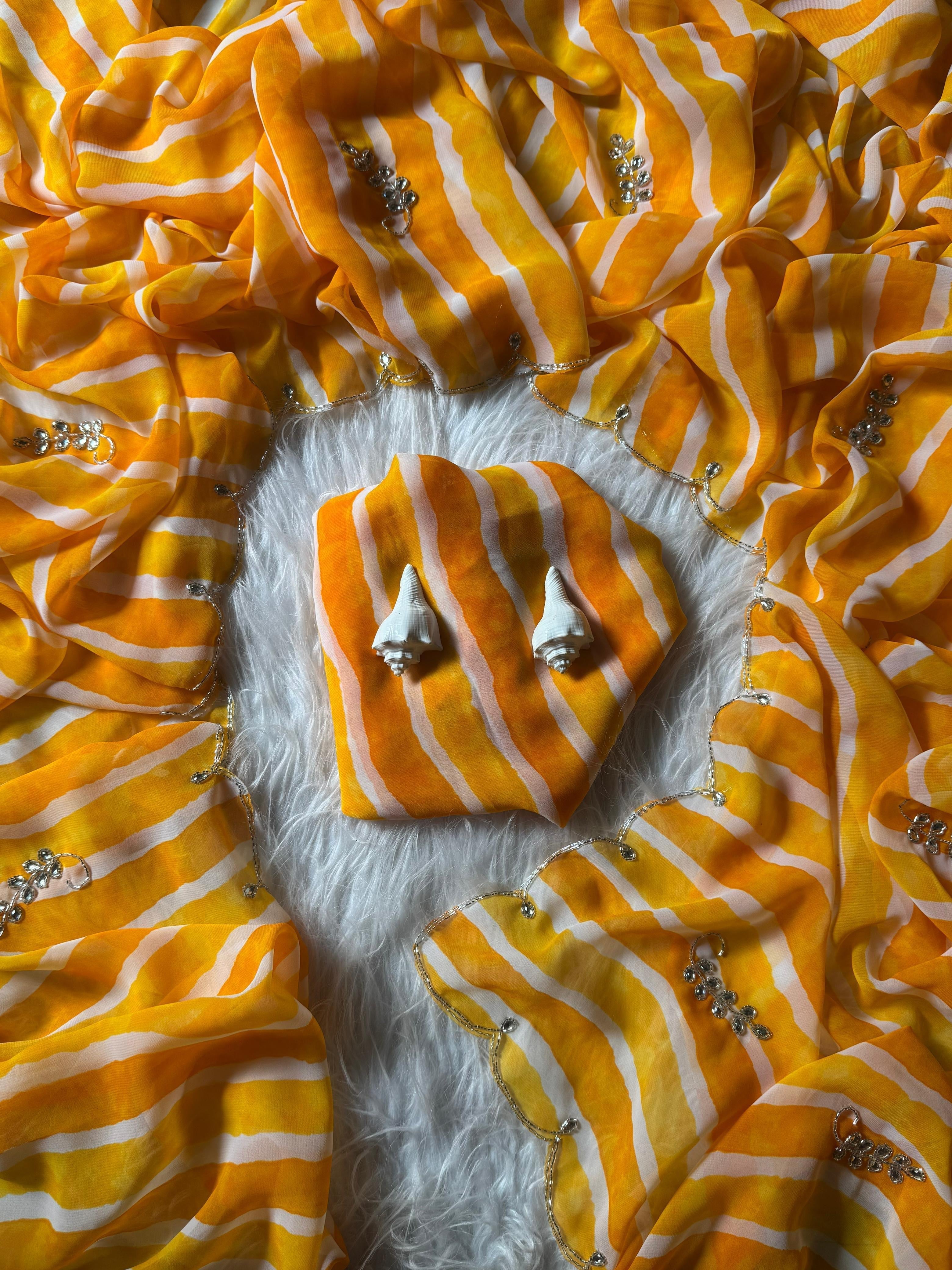 Sunshine Waves Saree