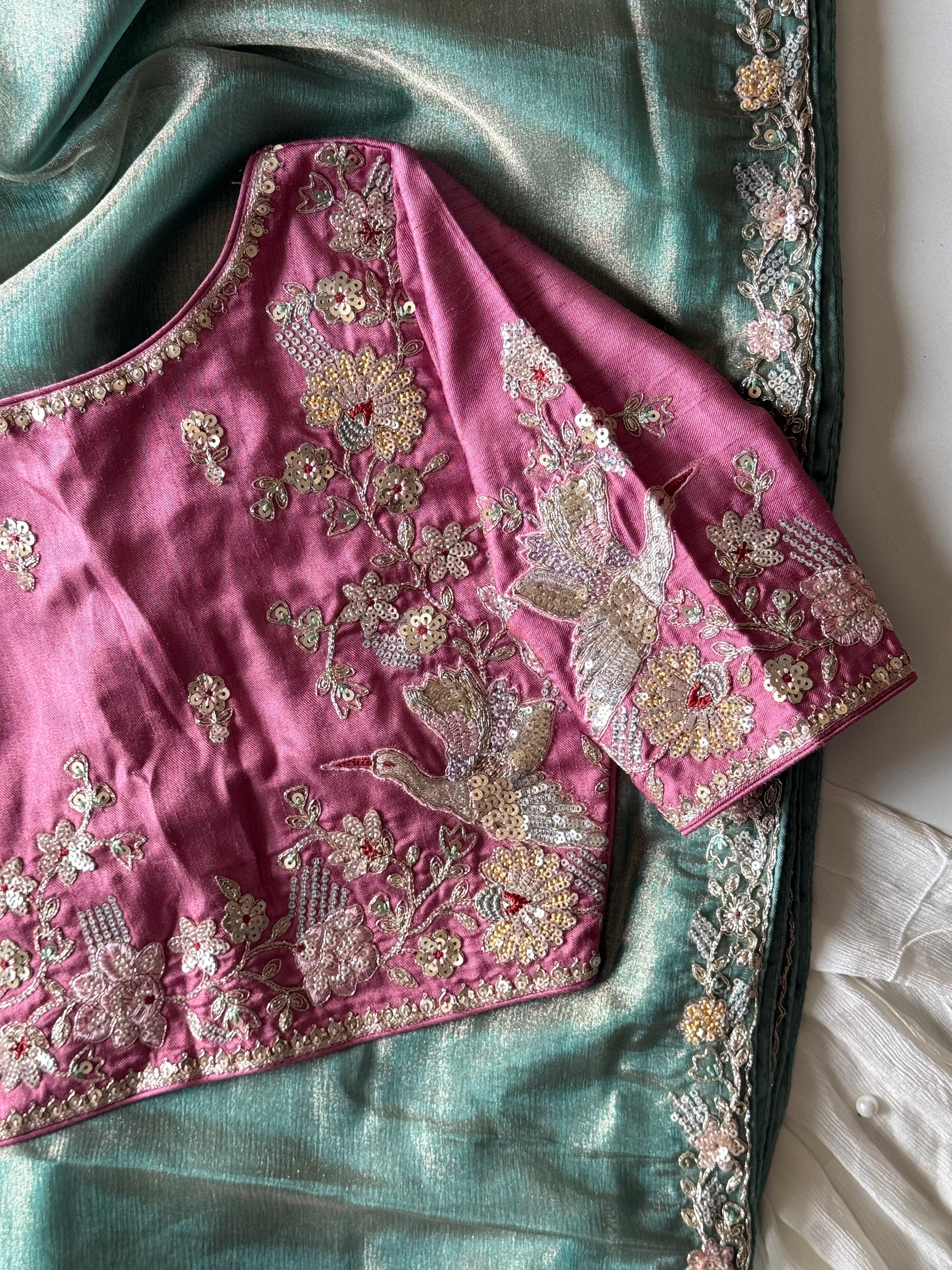 Sarangi Tissue Silk Saree