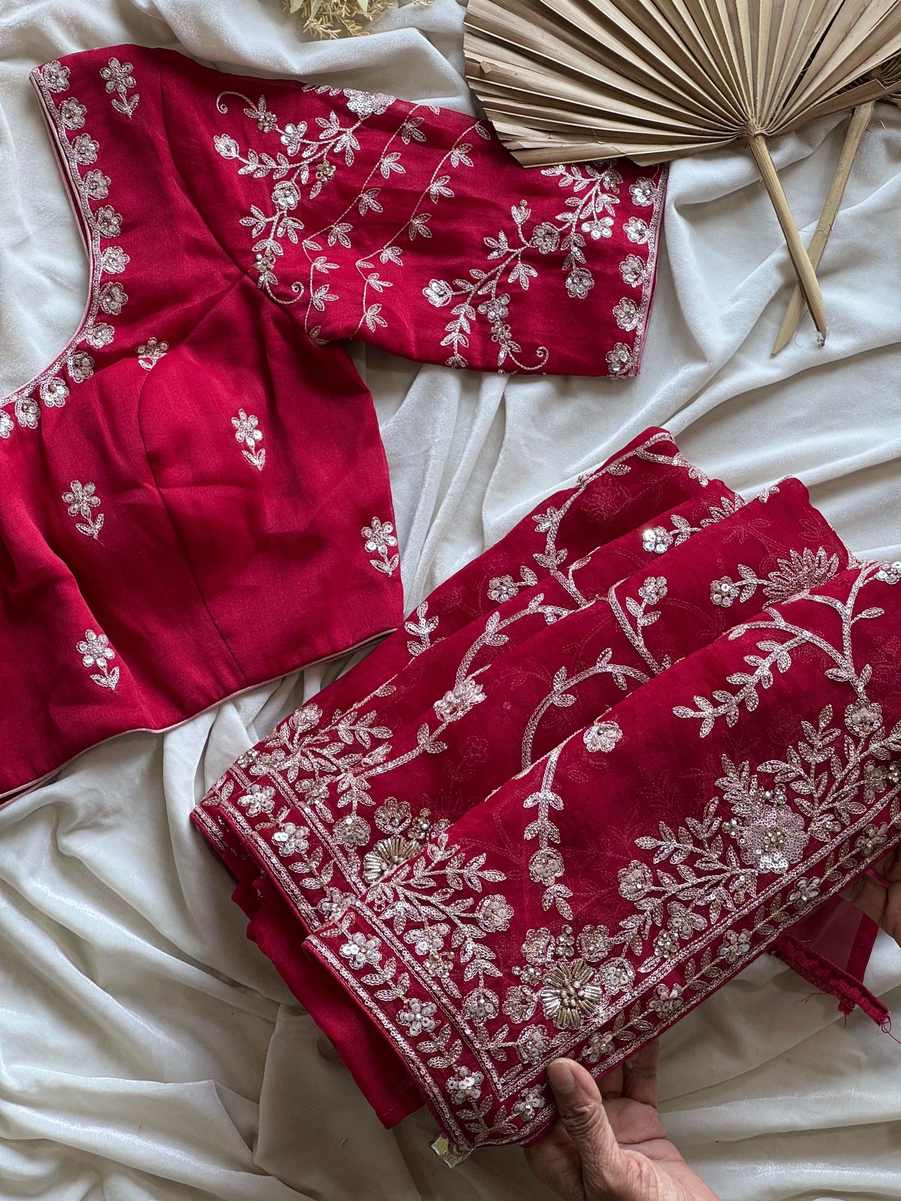Ruhani Laal Saree