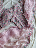 Sakura Shimmer Saree(Ready to wear)