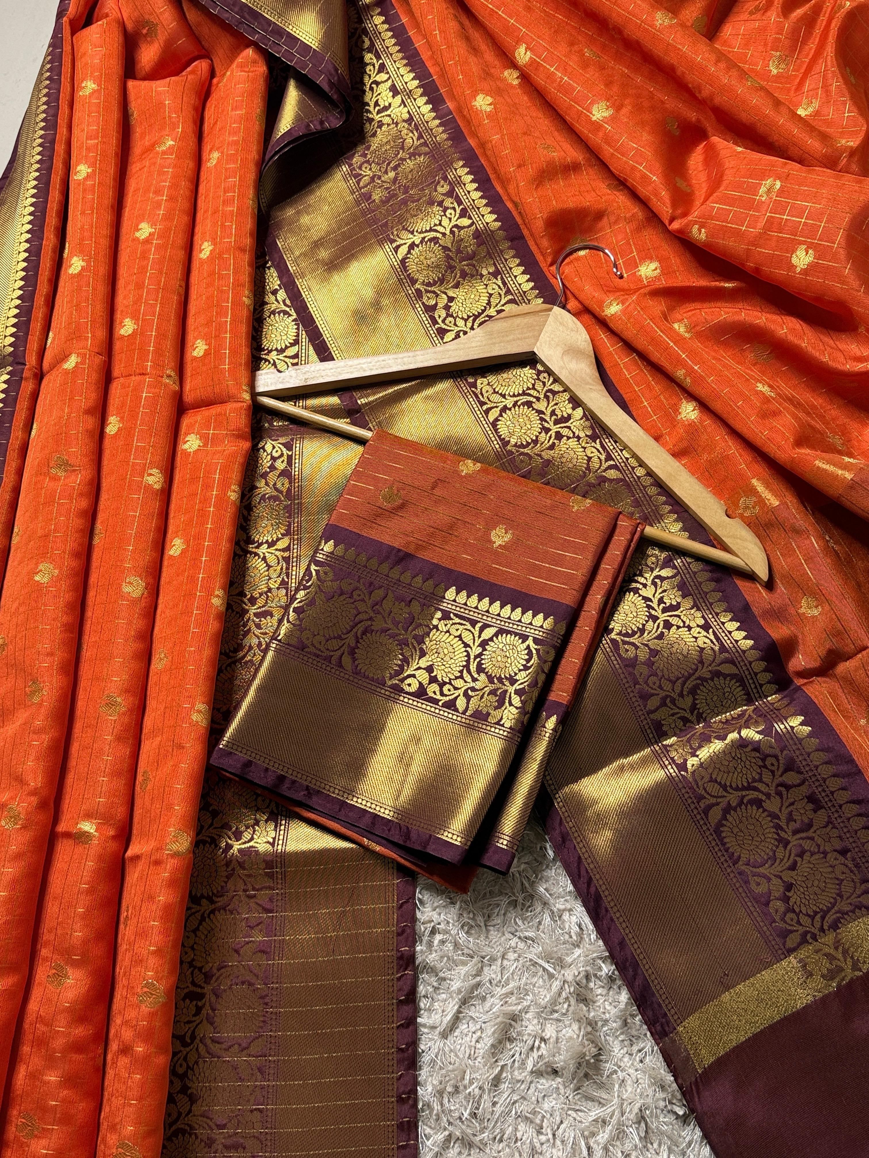 Copper Glow Saree