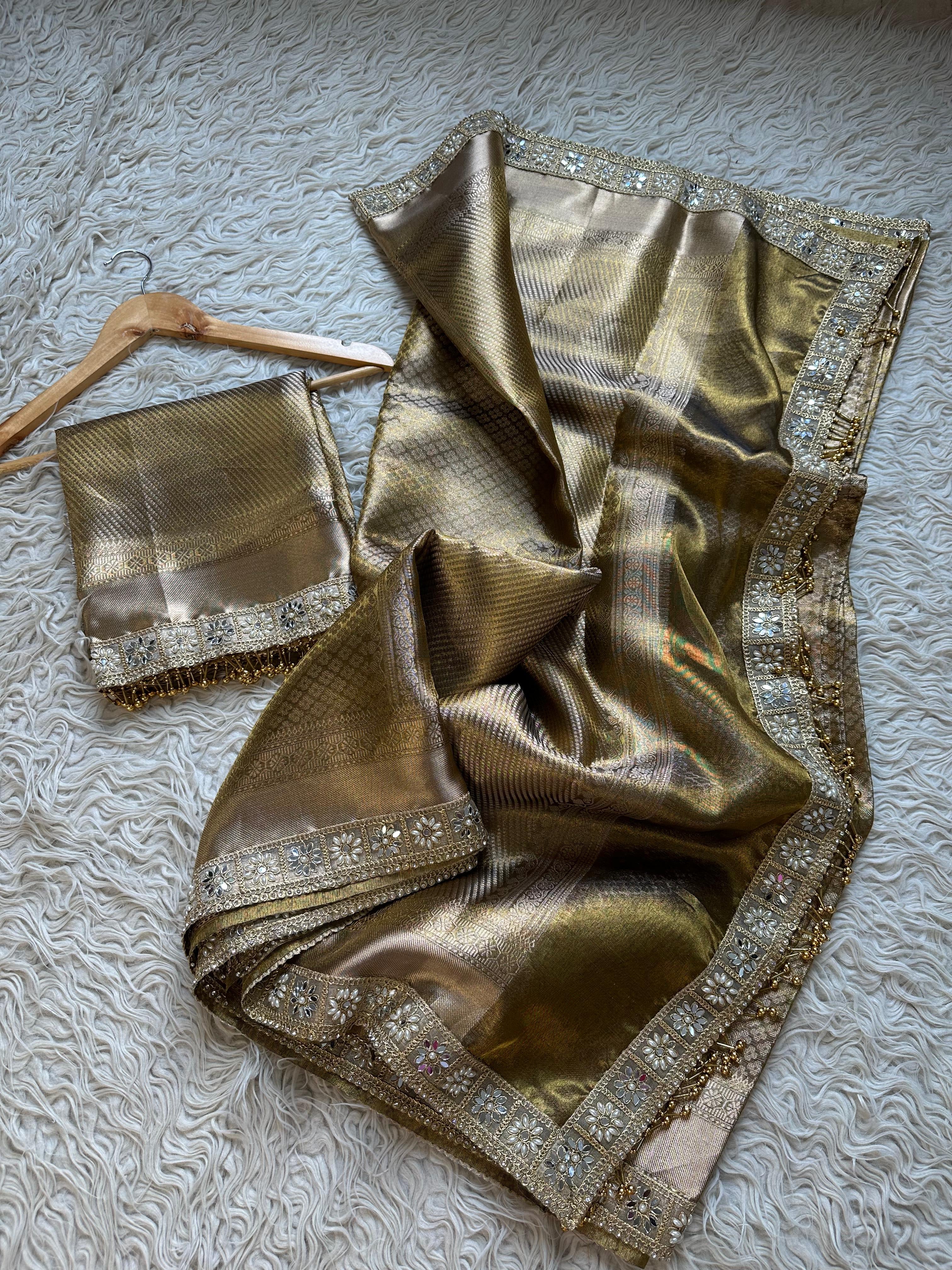 Golden Aura Saree