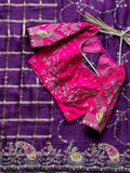 Jamuni Phoolkari Saree