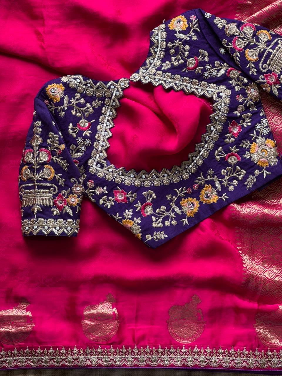Purple Regal Bloom Saree