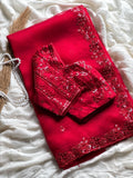 Rosey Dreams Handwork Saree