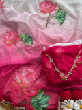 Meredith Ombre Saree(Pink)