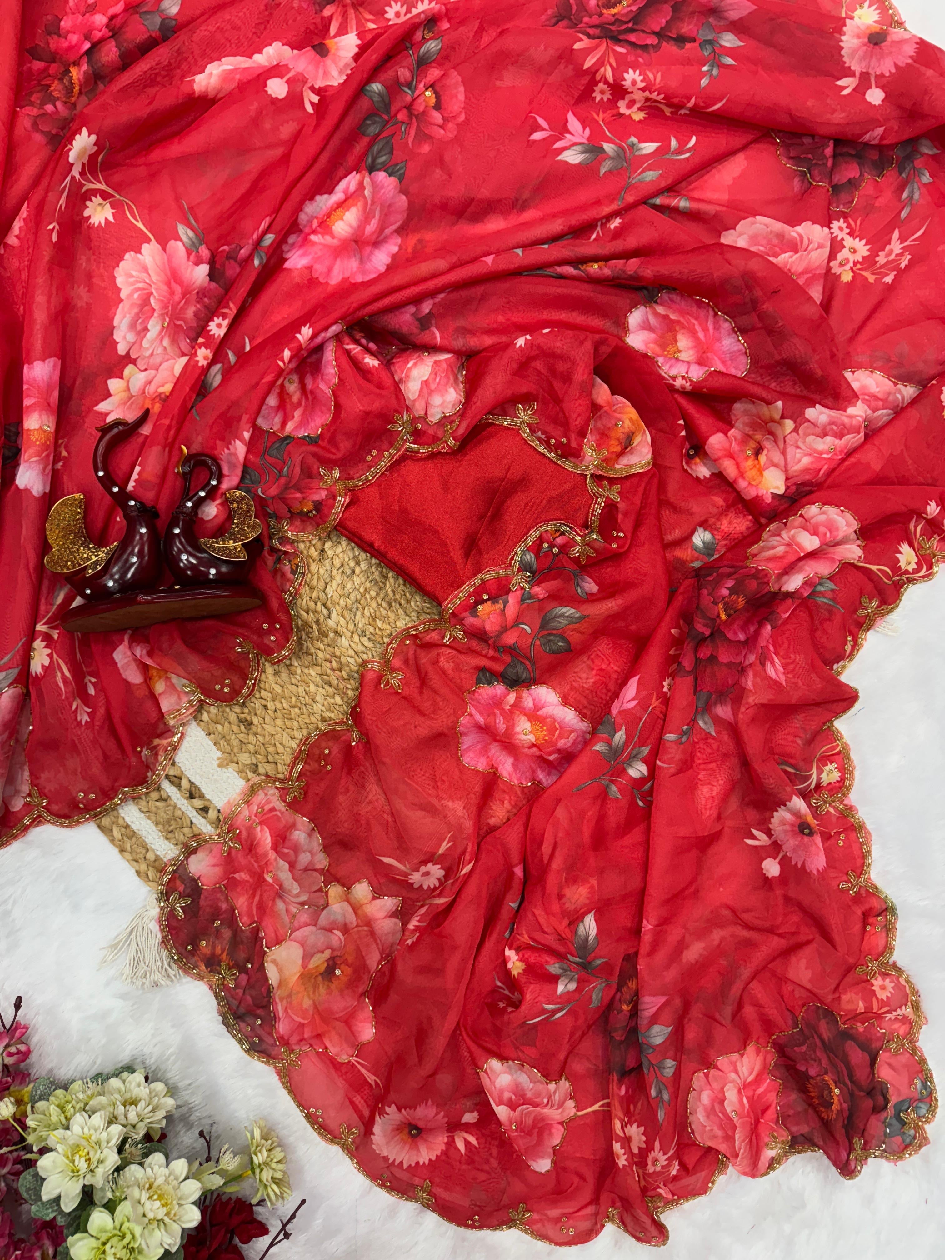 Floral Fiesta Saree