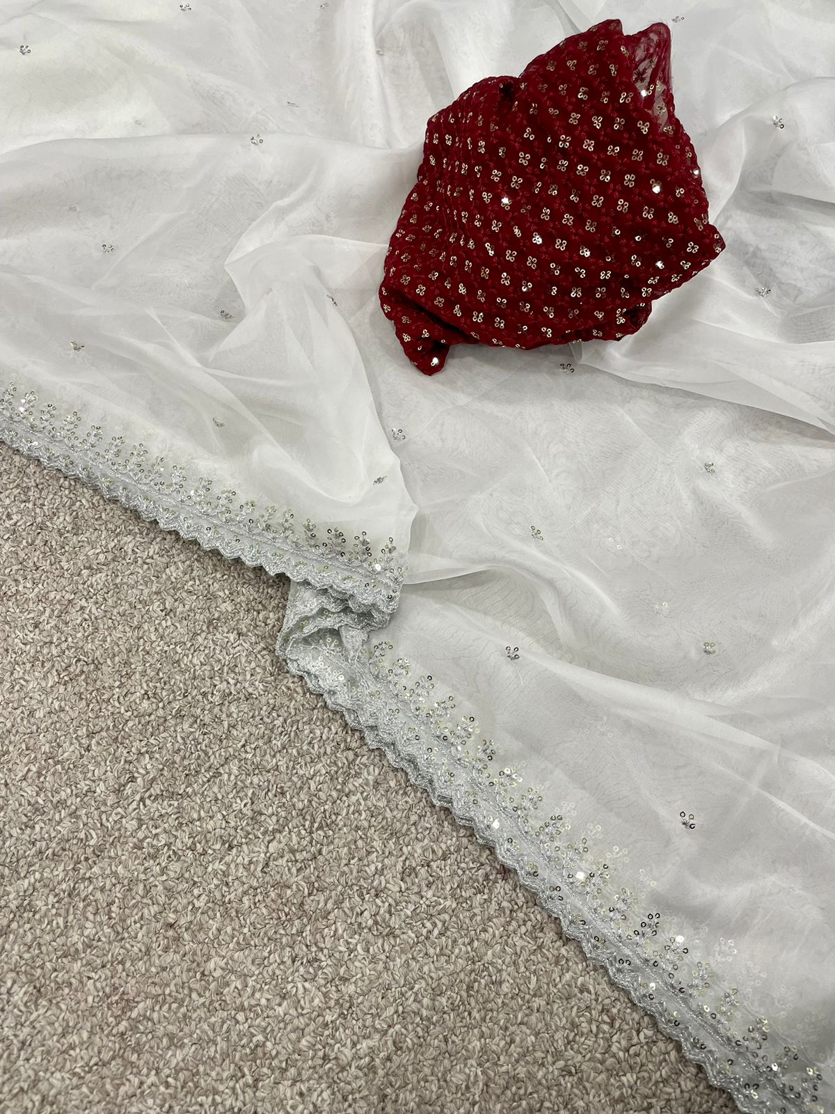 (Ready to wear)Sweet Pearl Organza