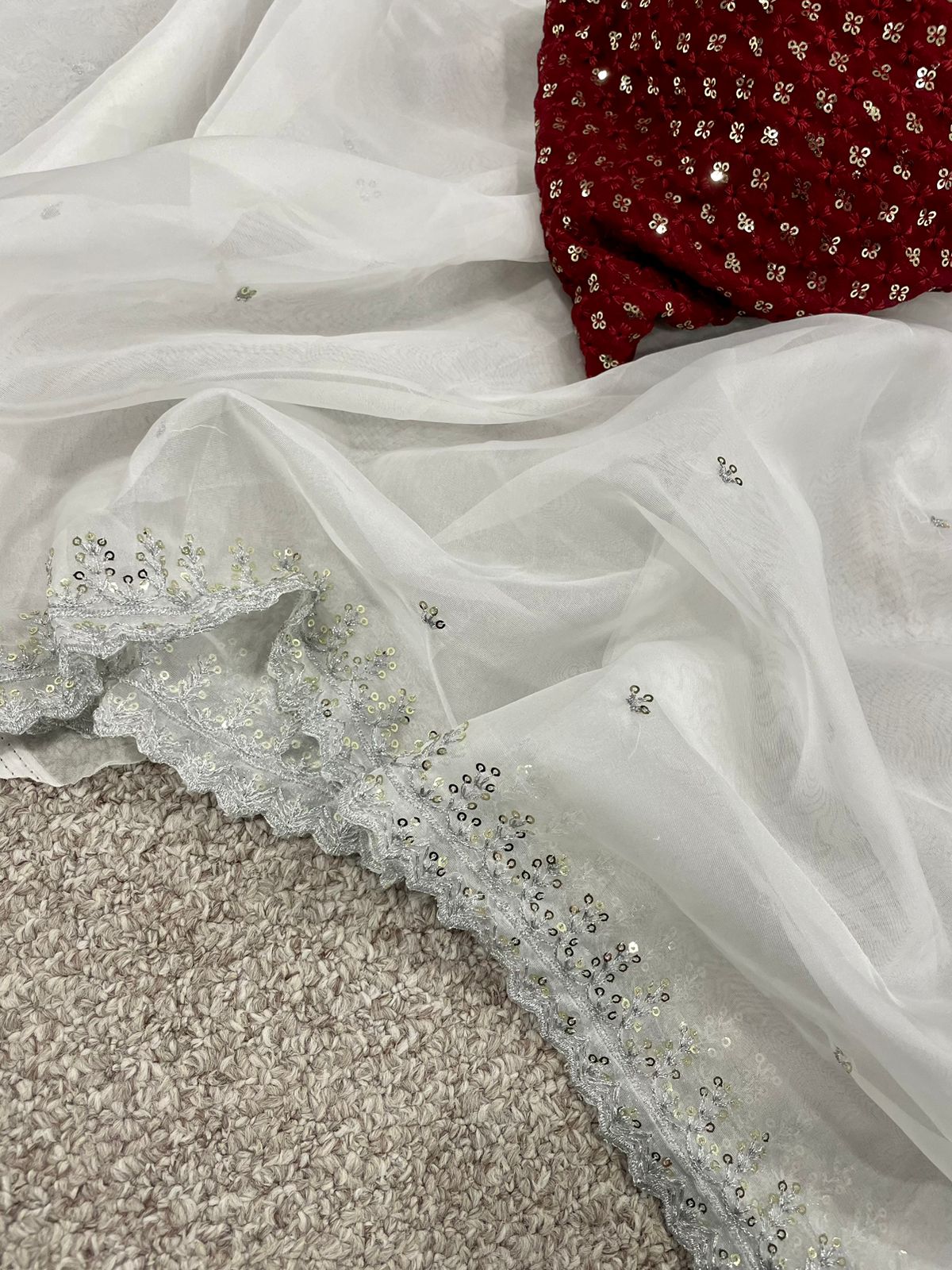 (Ready to wear)Sweet Pearl Organza