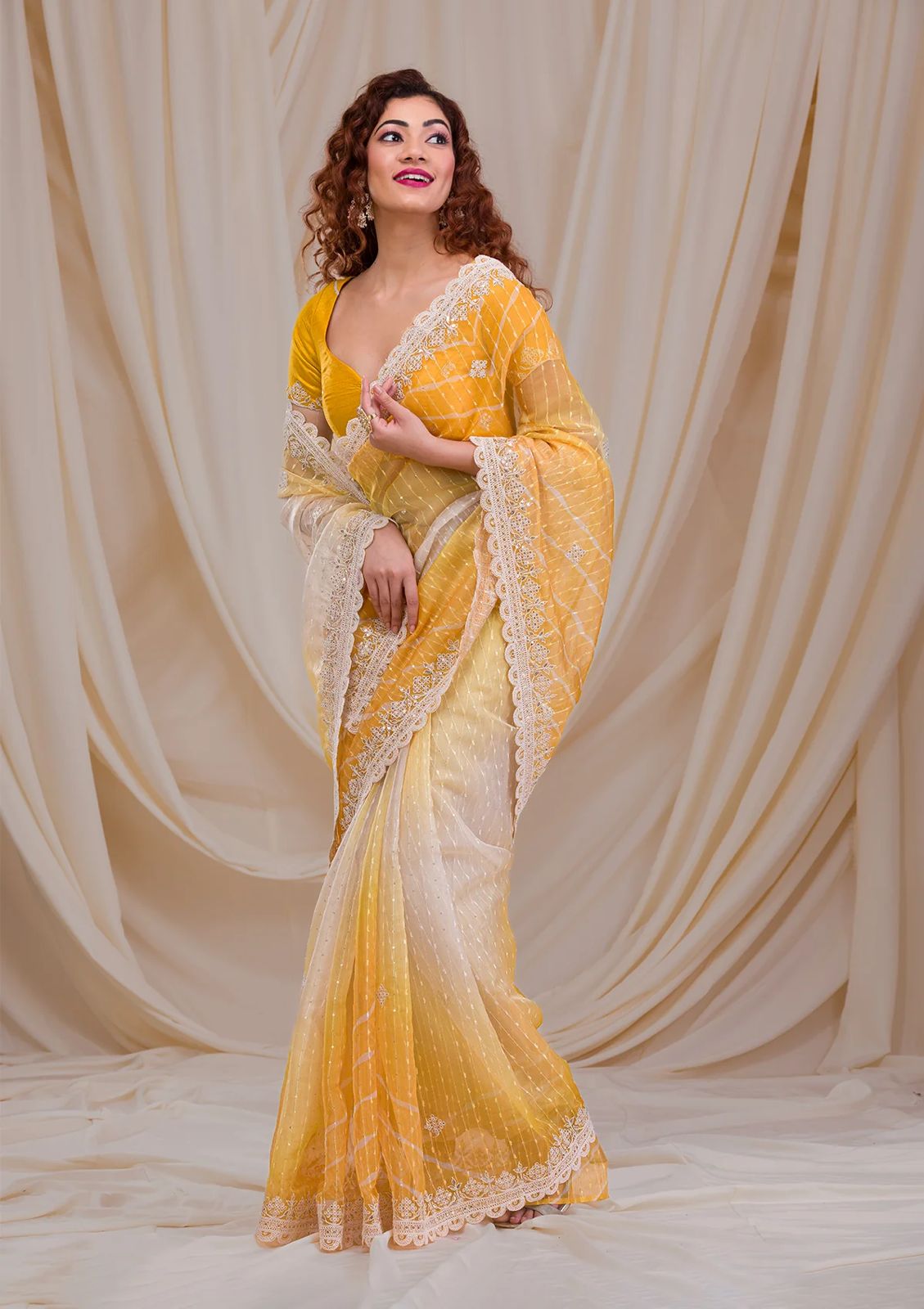 Yellow Mellow Saree