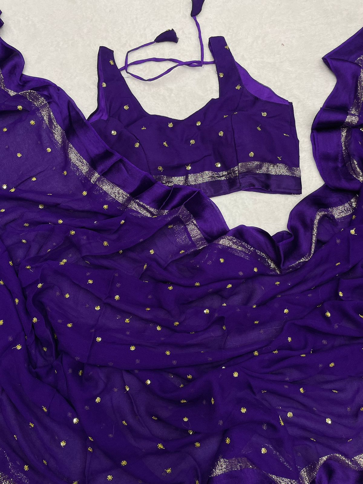 Alizee Georgette Saree(Ready-to-wear)