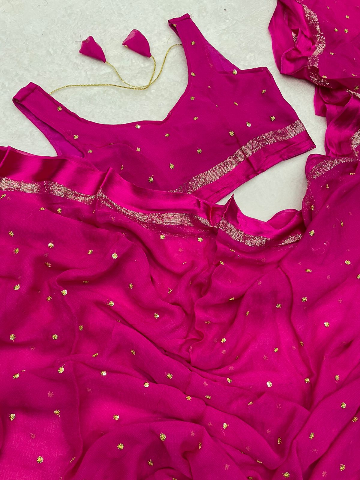 Alizee Georgette Saree(Ready-to-wear)