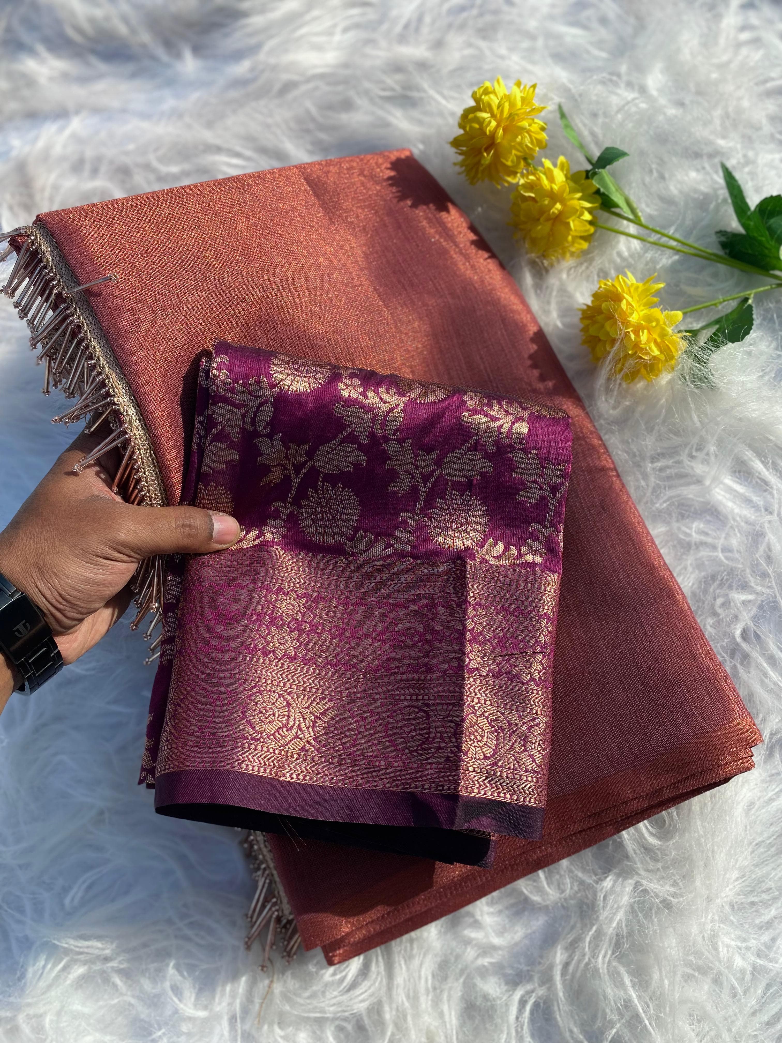 Deeksha Linen Tissue Saree