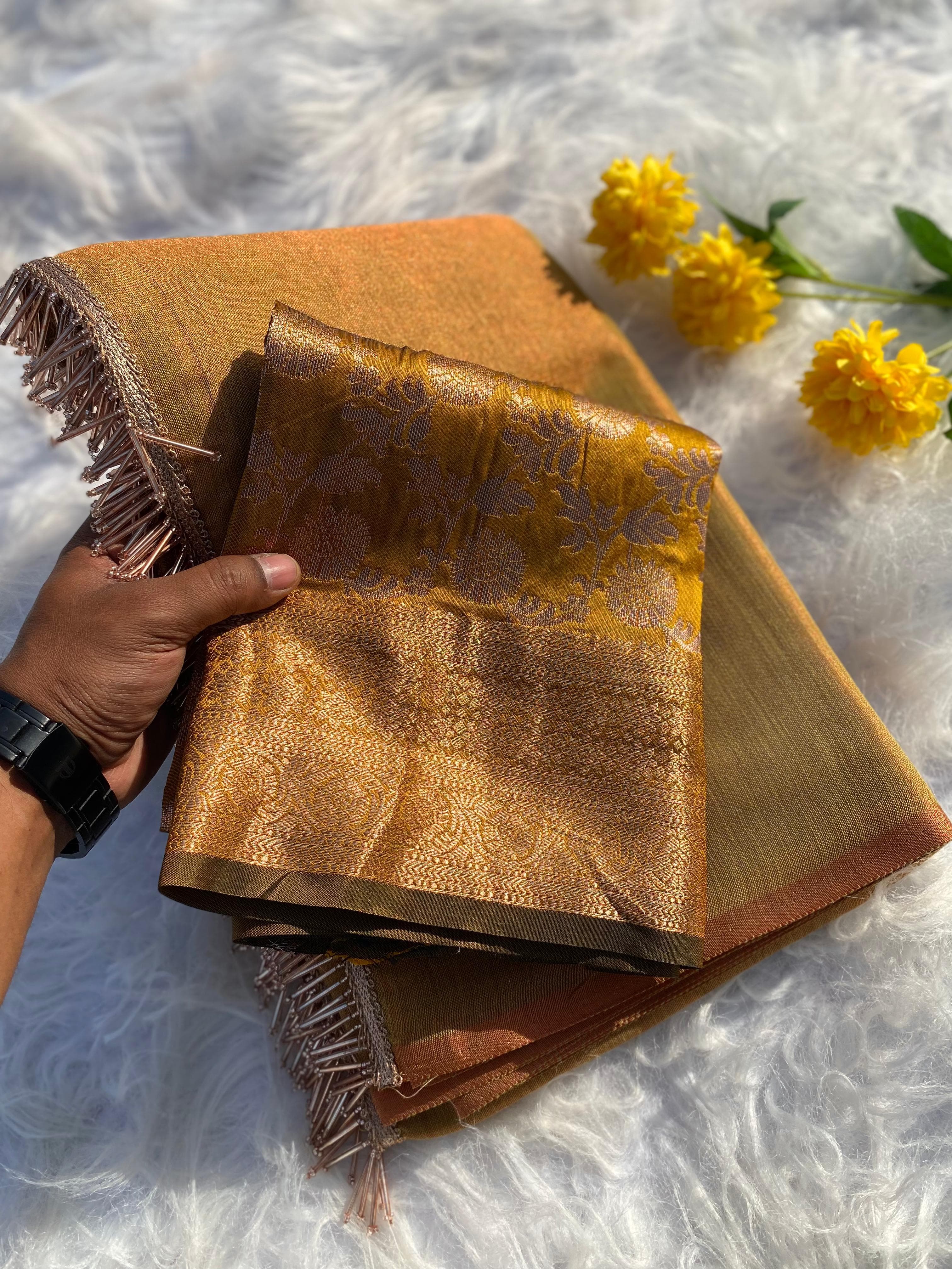 Deeksha Linen Tissue Saree