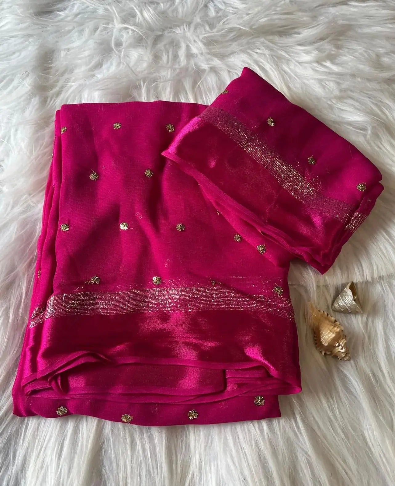 Alizee Georgette Saree(Ready-to-wear)