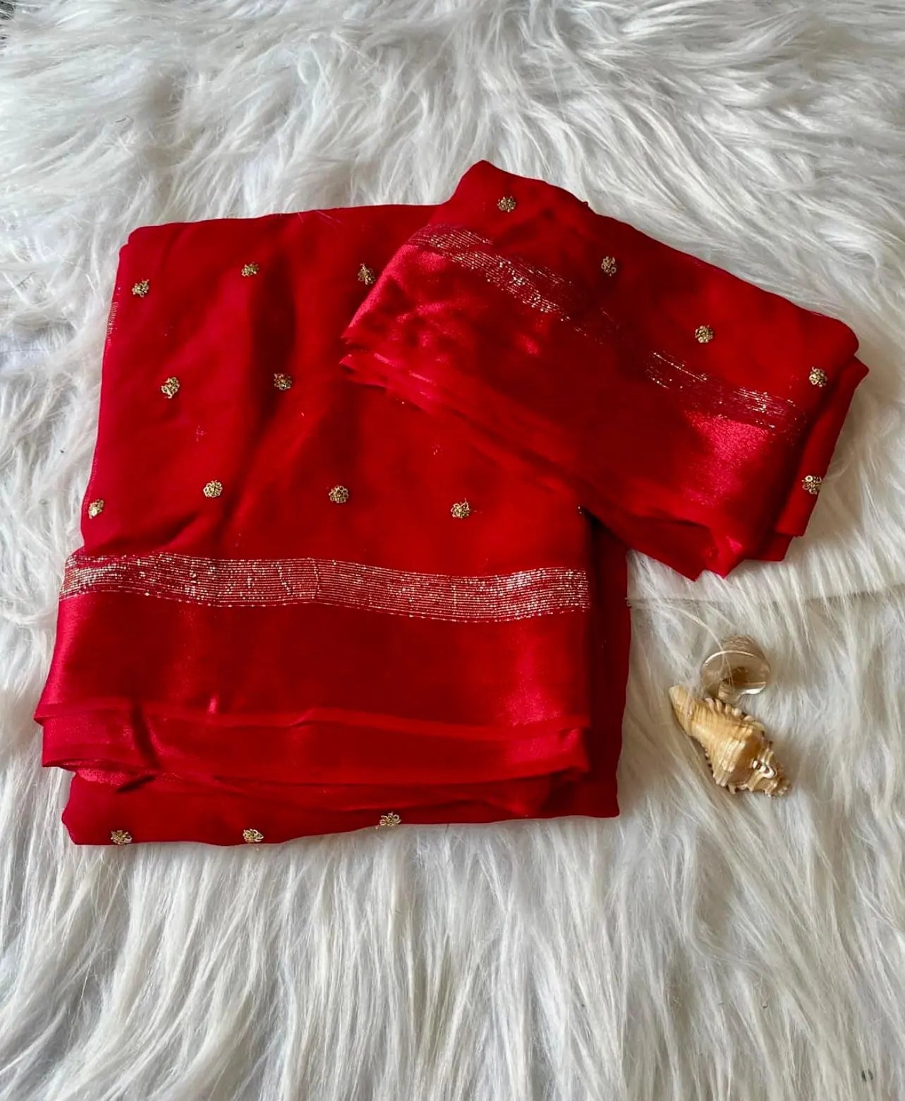 Alizee Georgette Saree(Ready-to-wear)