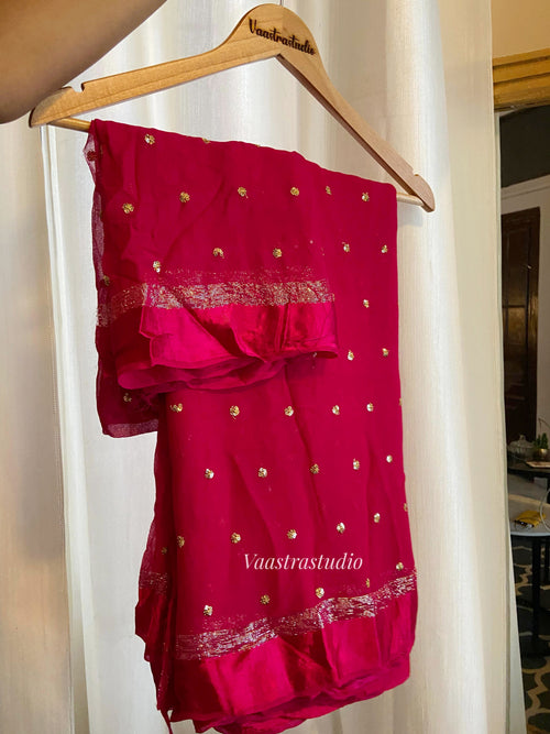Alizee Georgette Saree(Ready to wear)