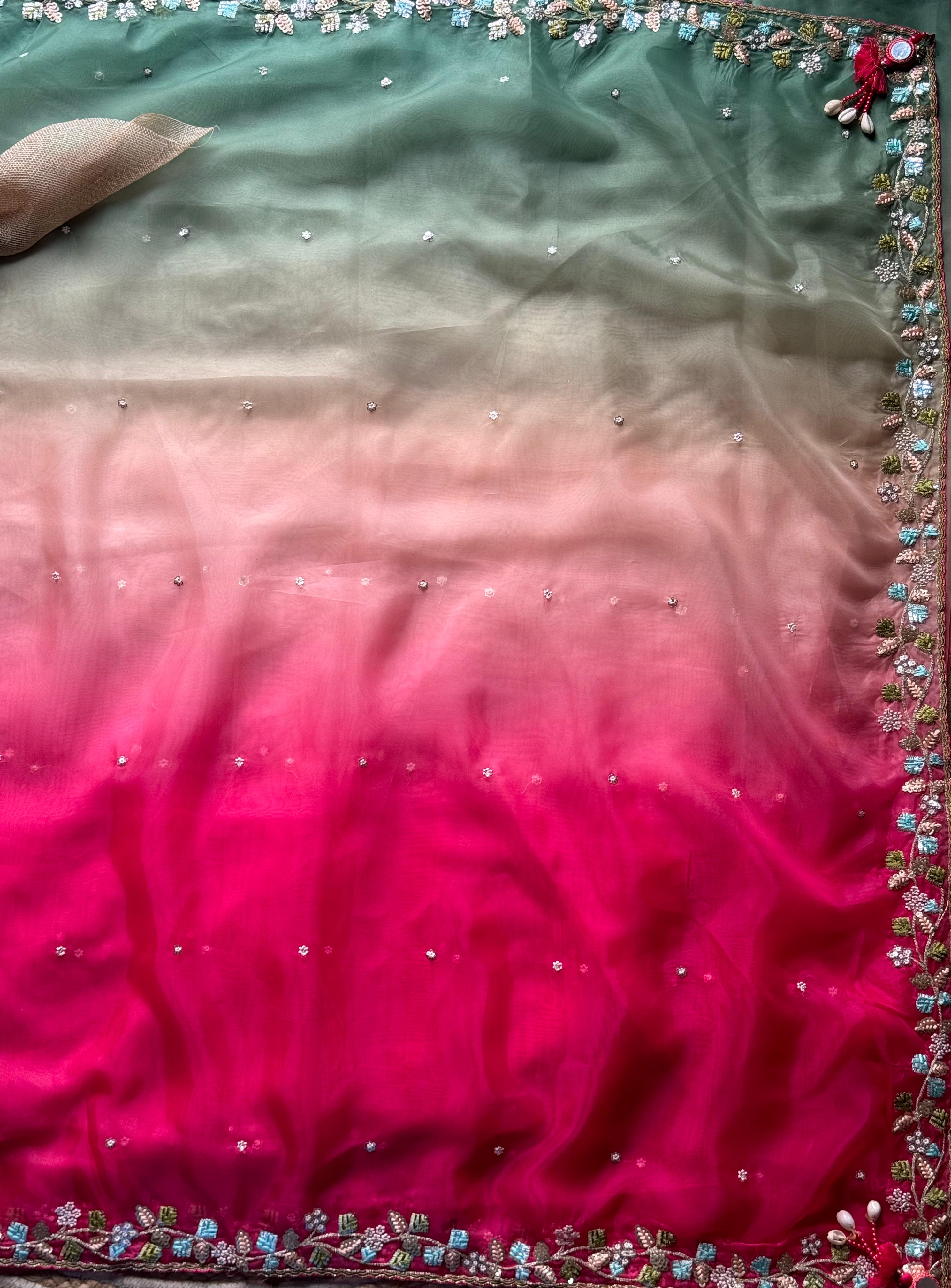 Zubeida Handwork Saree