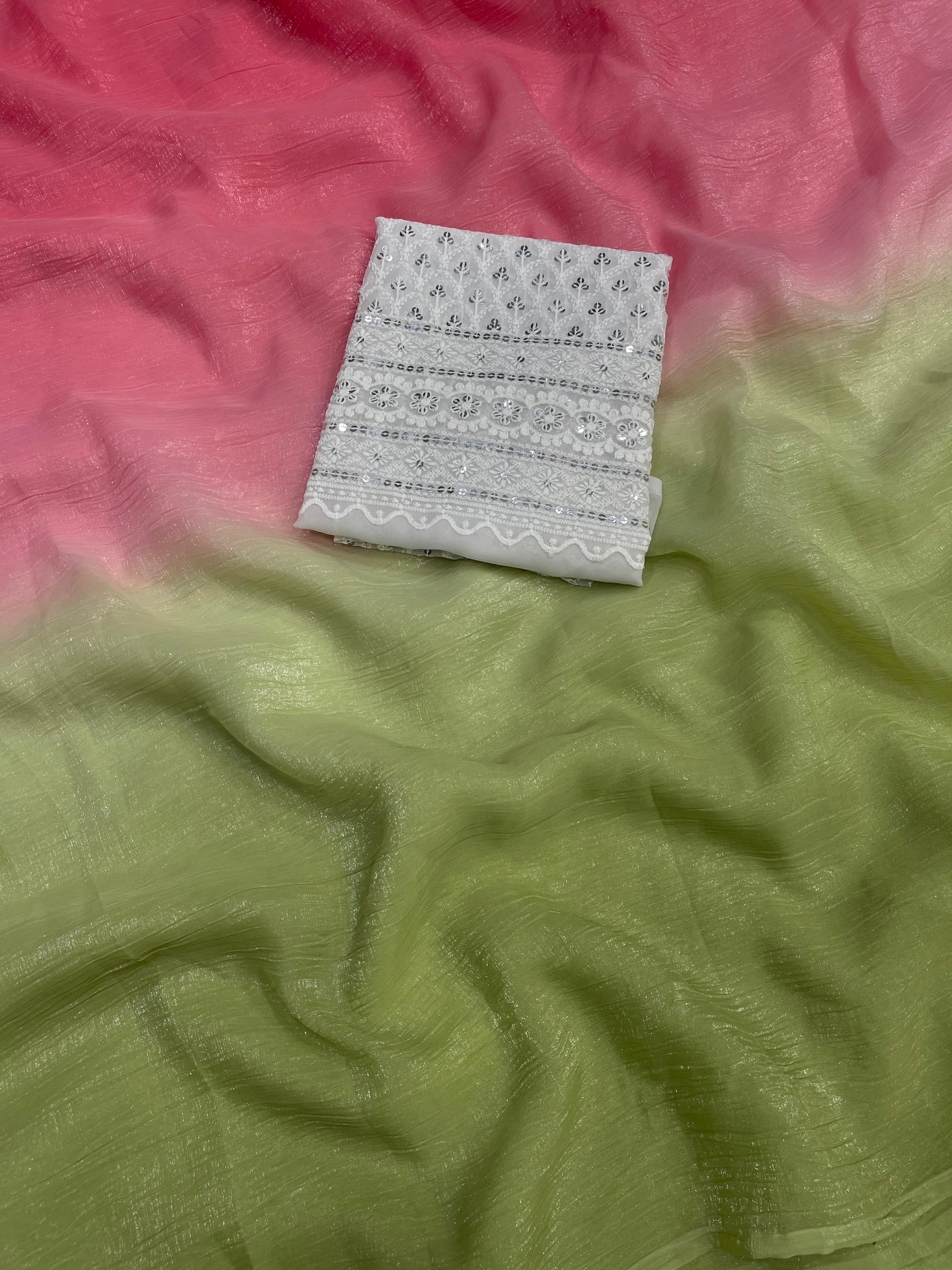 Rani Ombre Saree