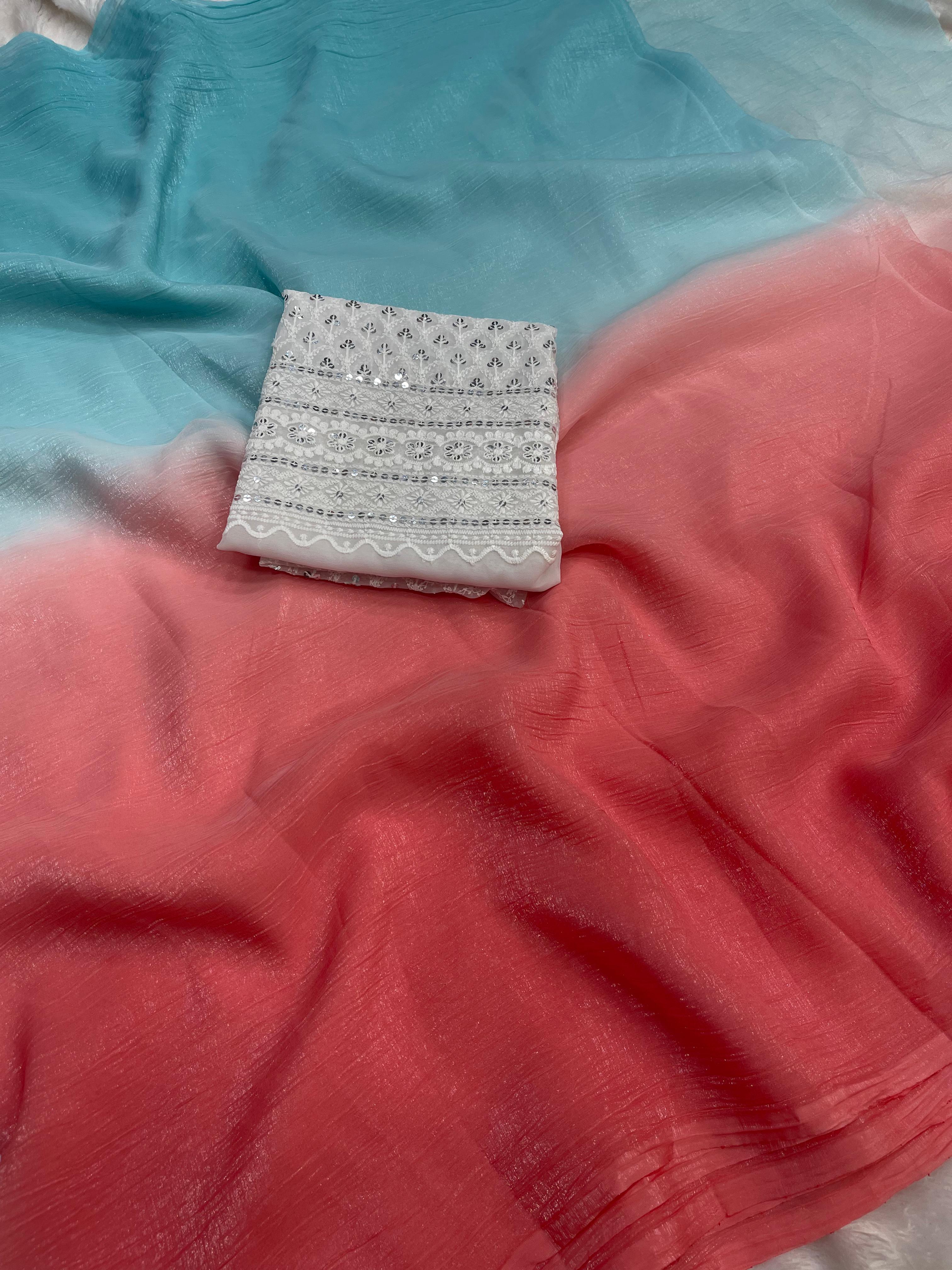 Rani Ombre Saree