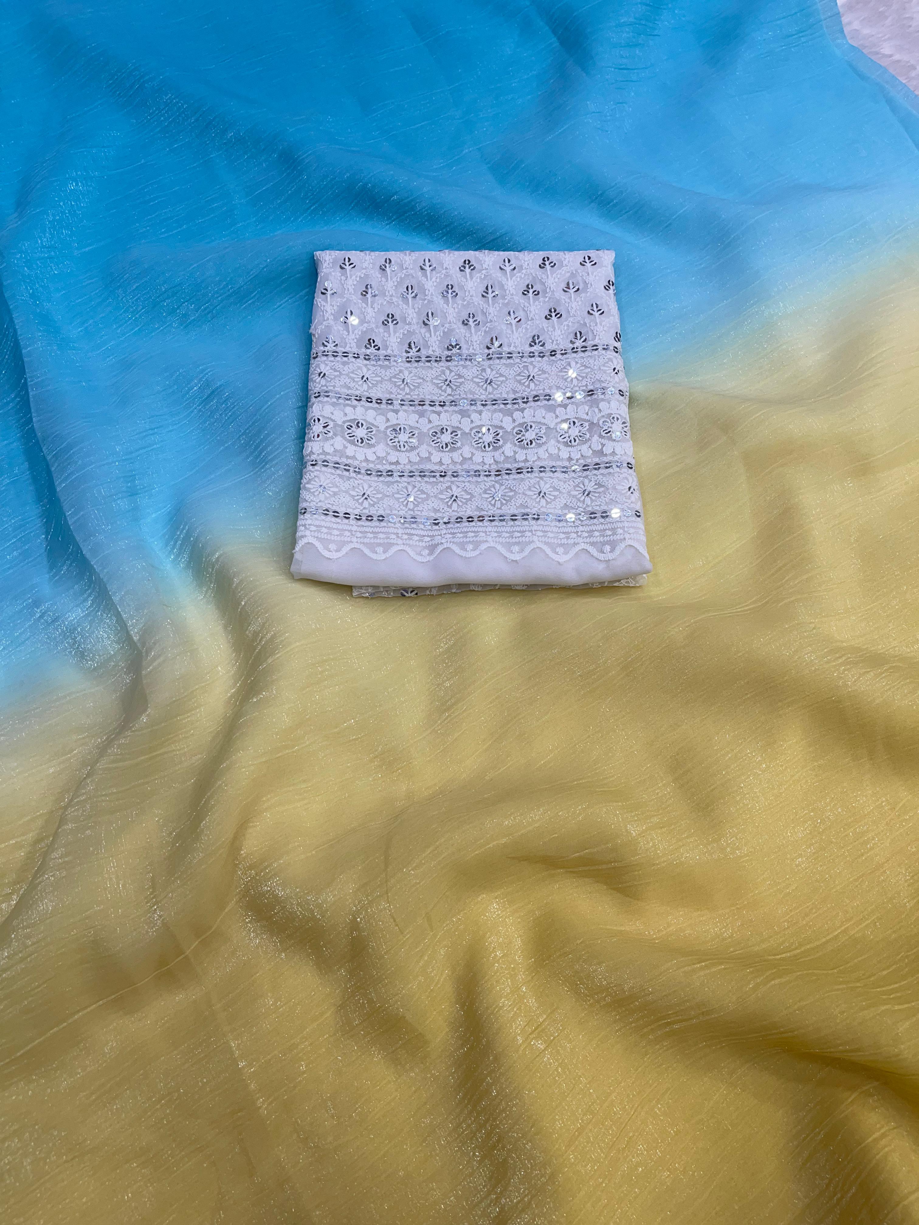 Rani Ombre Saree