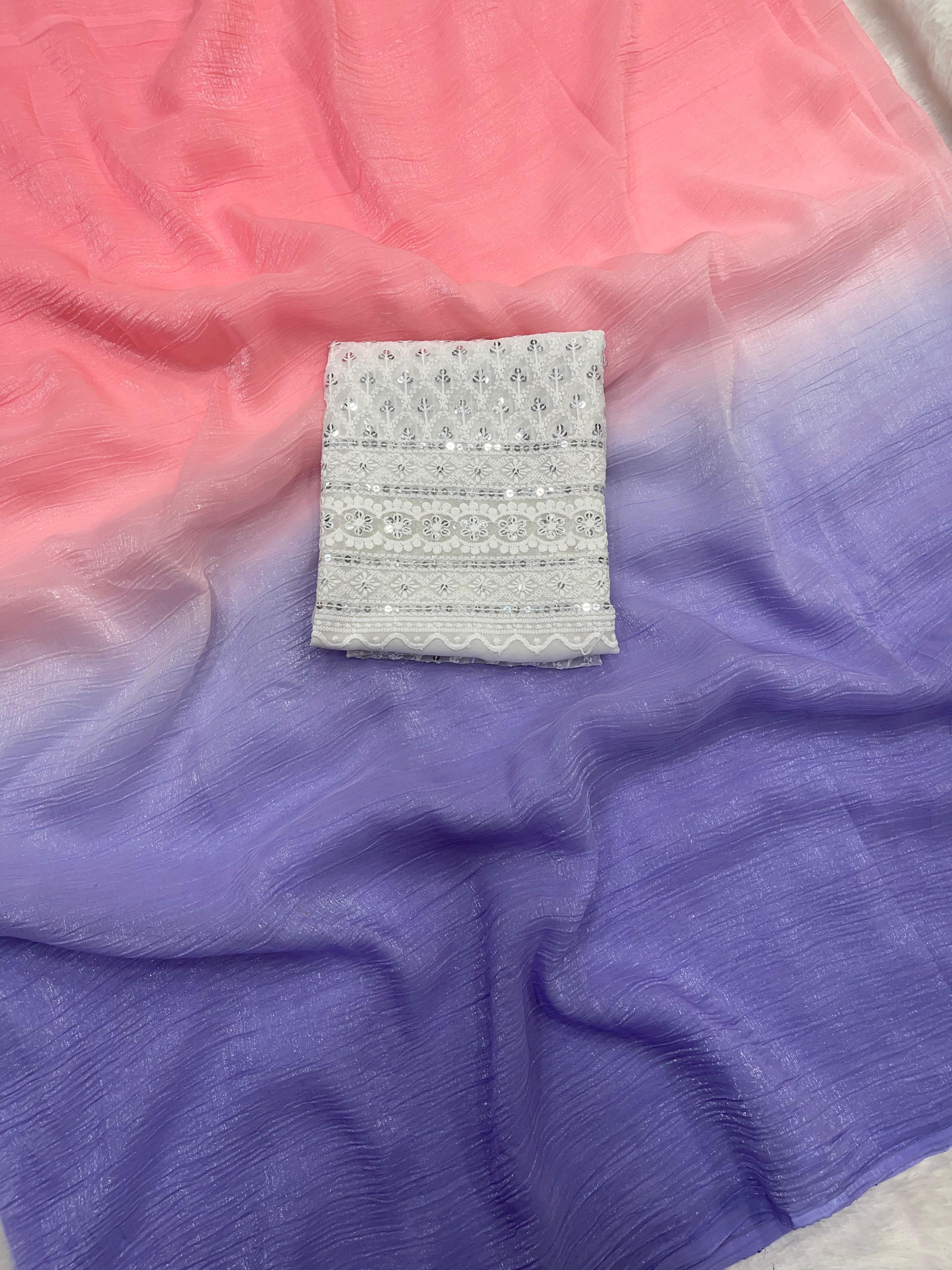 Rani Ombre Saree