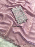 Rosy shimmer Saree