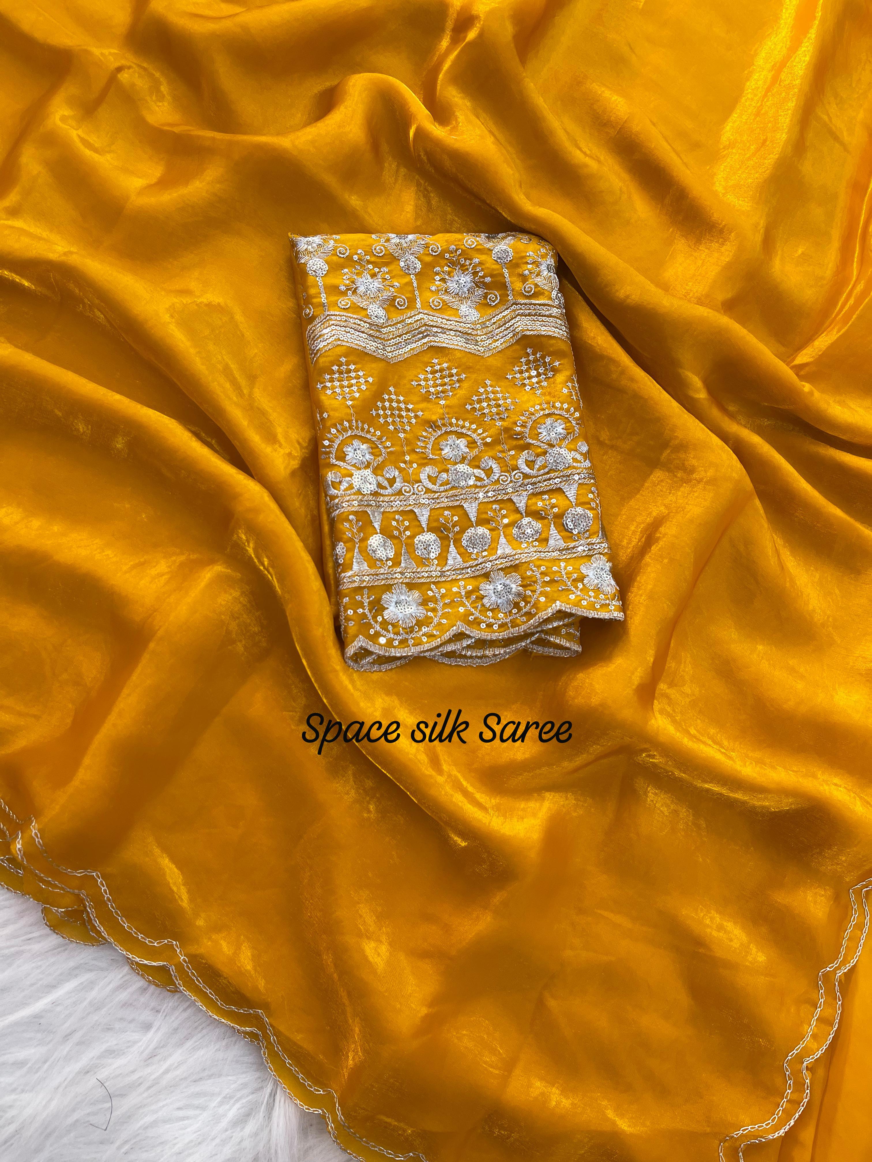 Rosy shimmer Saree