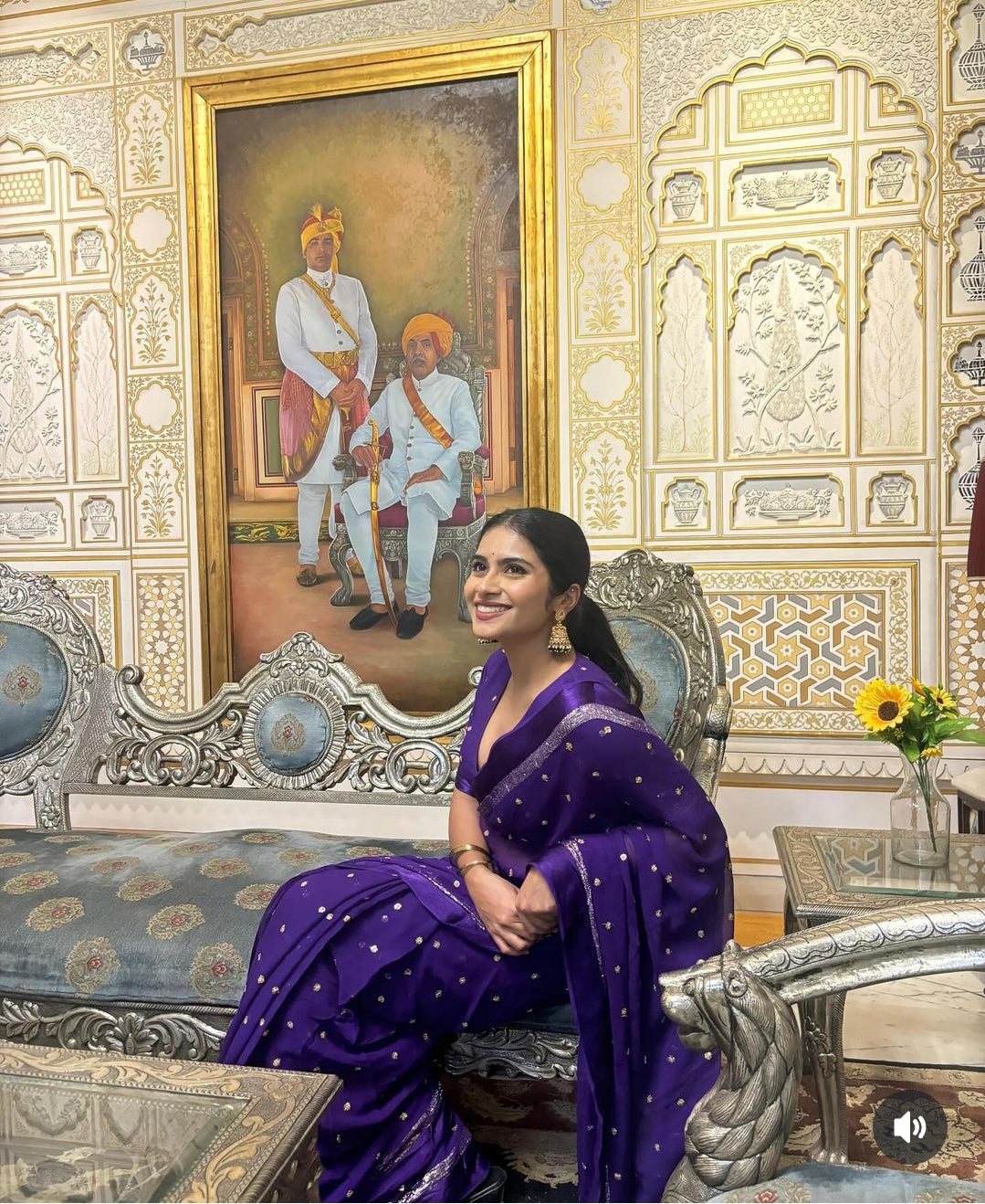 Alizee Georgette Saree(Ready-to-wear)
