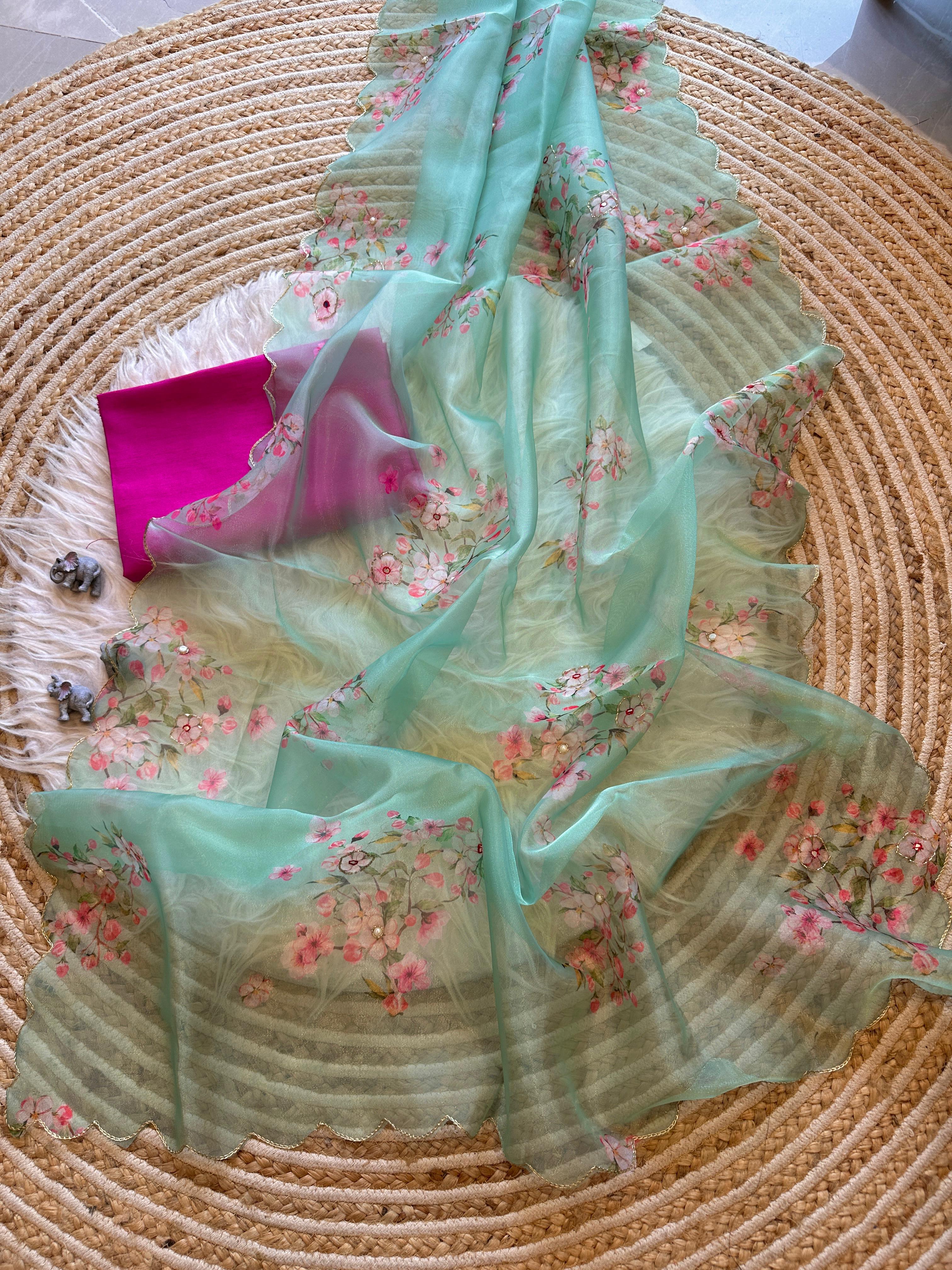 Pretty Floral Saree