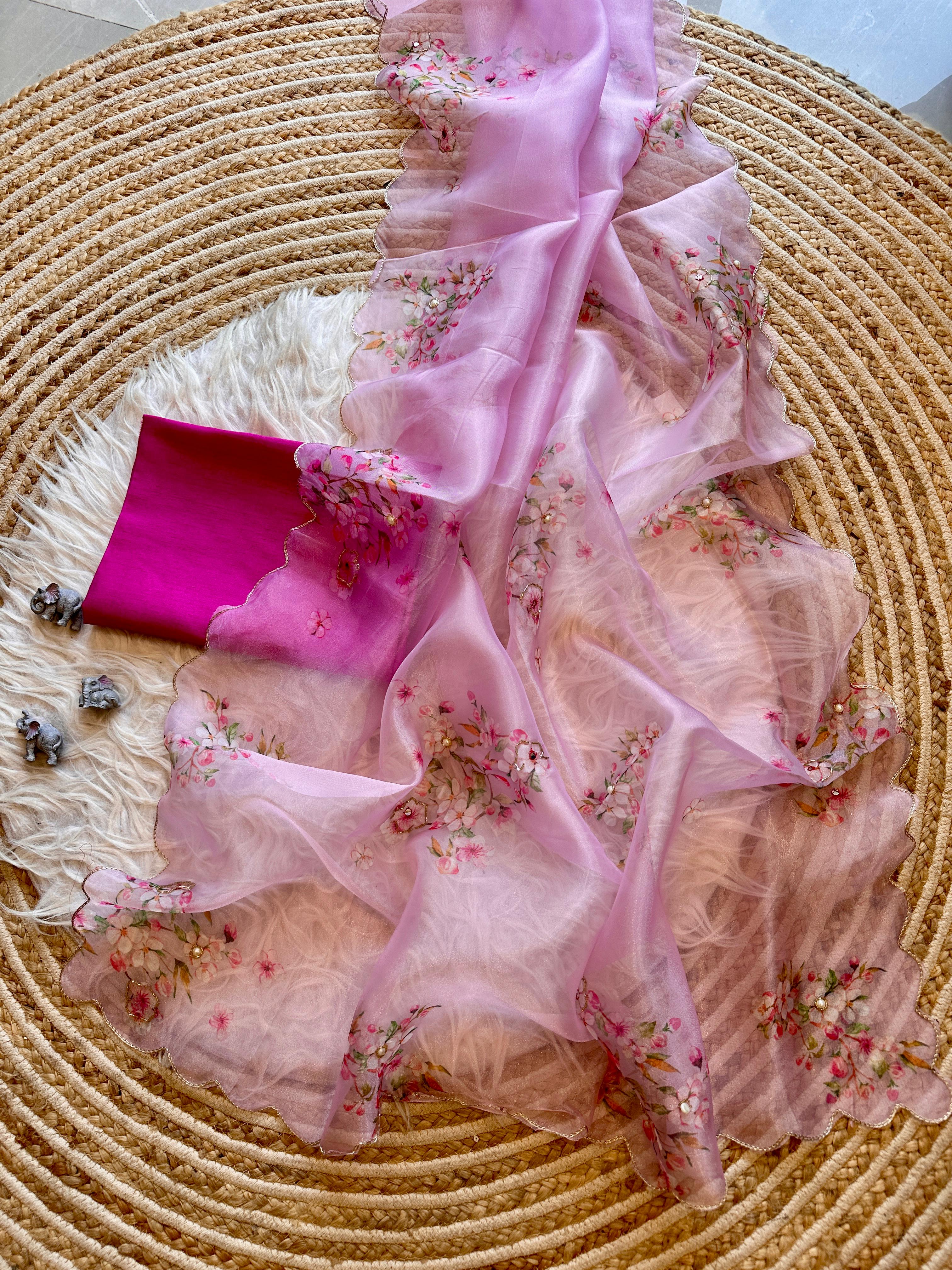 Pretty Floral Saree